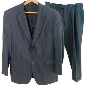 Jos A Bank 44L 2-Piece Wool Suit w/ Sport Blazer Jacket Black
Charcoal Gray